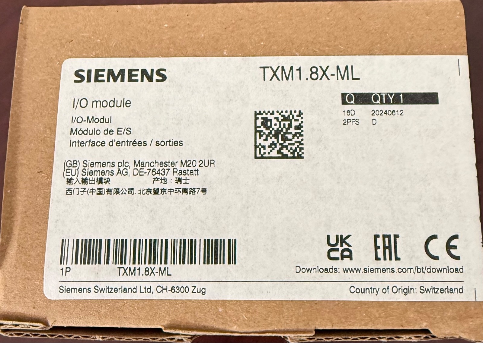 NEW and Sealed Siemens TXM1.8X-ML general module