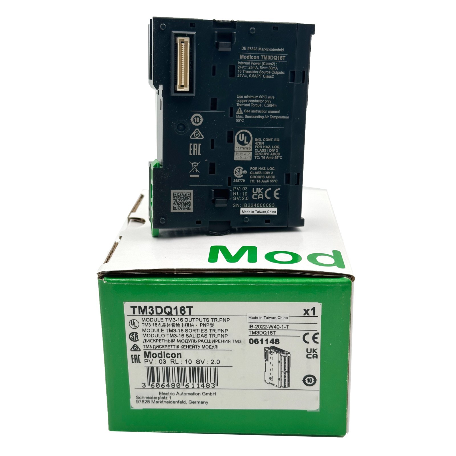 New Original Schneider TM3DQ16T TM3 DQ16T PLC Module