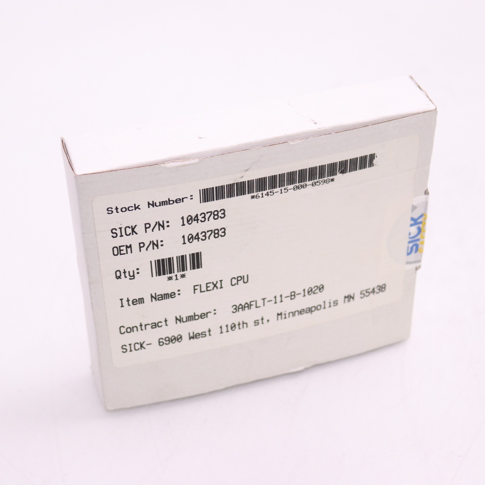 NEW SICK FX3-CPU000000 Safety Main Module 1043783 Flexi CPU