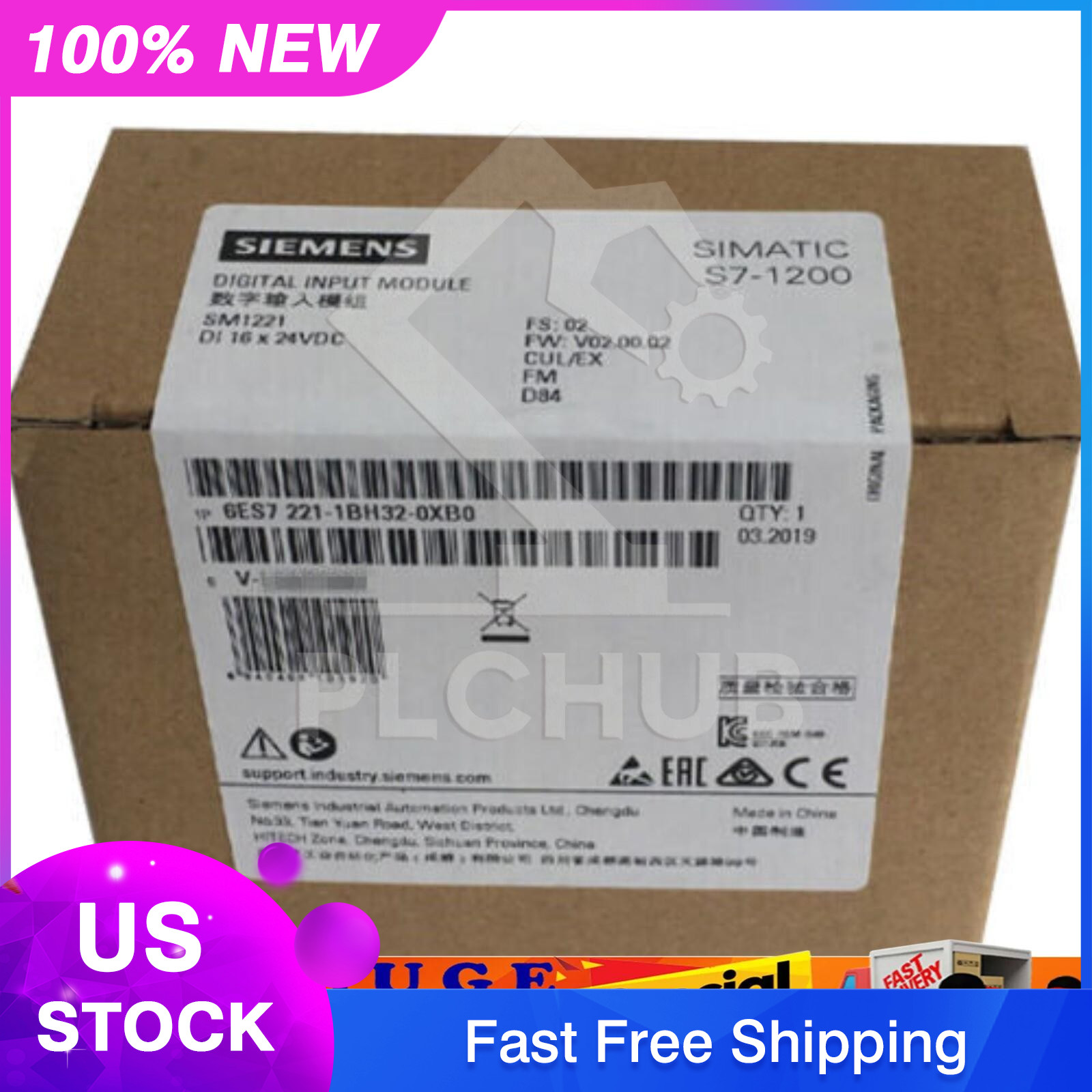 New Siemens 6ES7 221-1BH32-0XB0 6ES7221-1BH32-0XB0 S7-1200 Digital input SM 1221