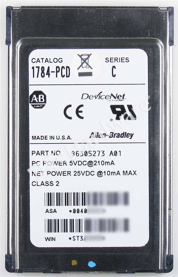Surplus Open Allen Bradley 1784-PCD /C DeviceNet PCMCIA Communication Card f/ PC