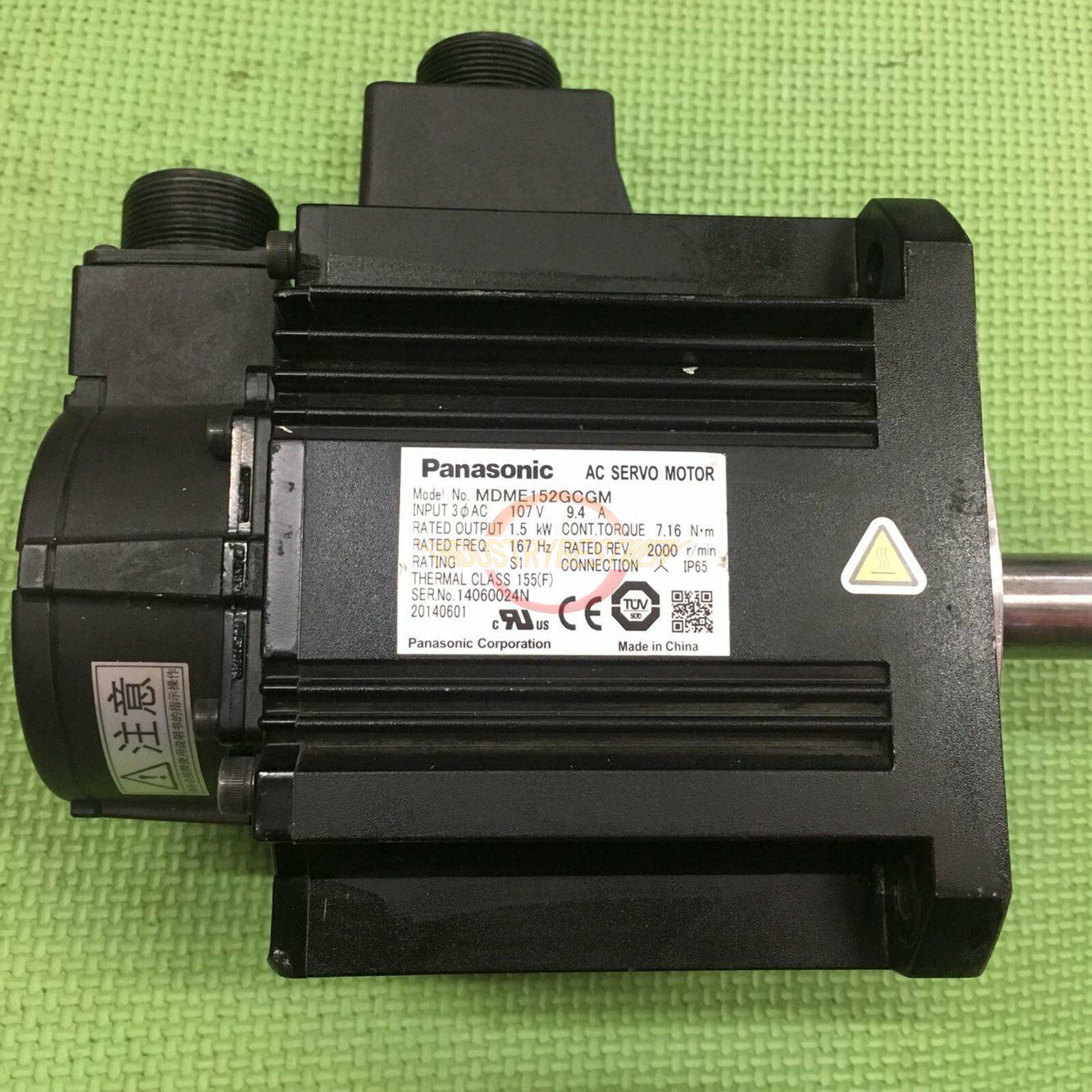 1PCS USED Panasonic Servo Motor MDME152GCGM