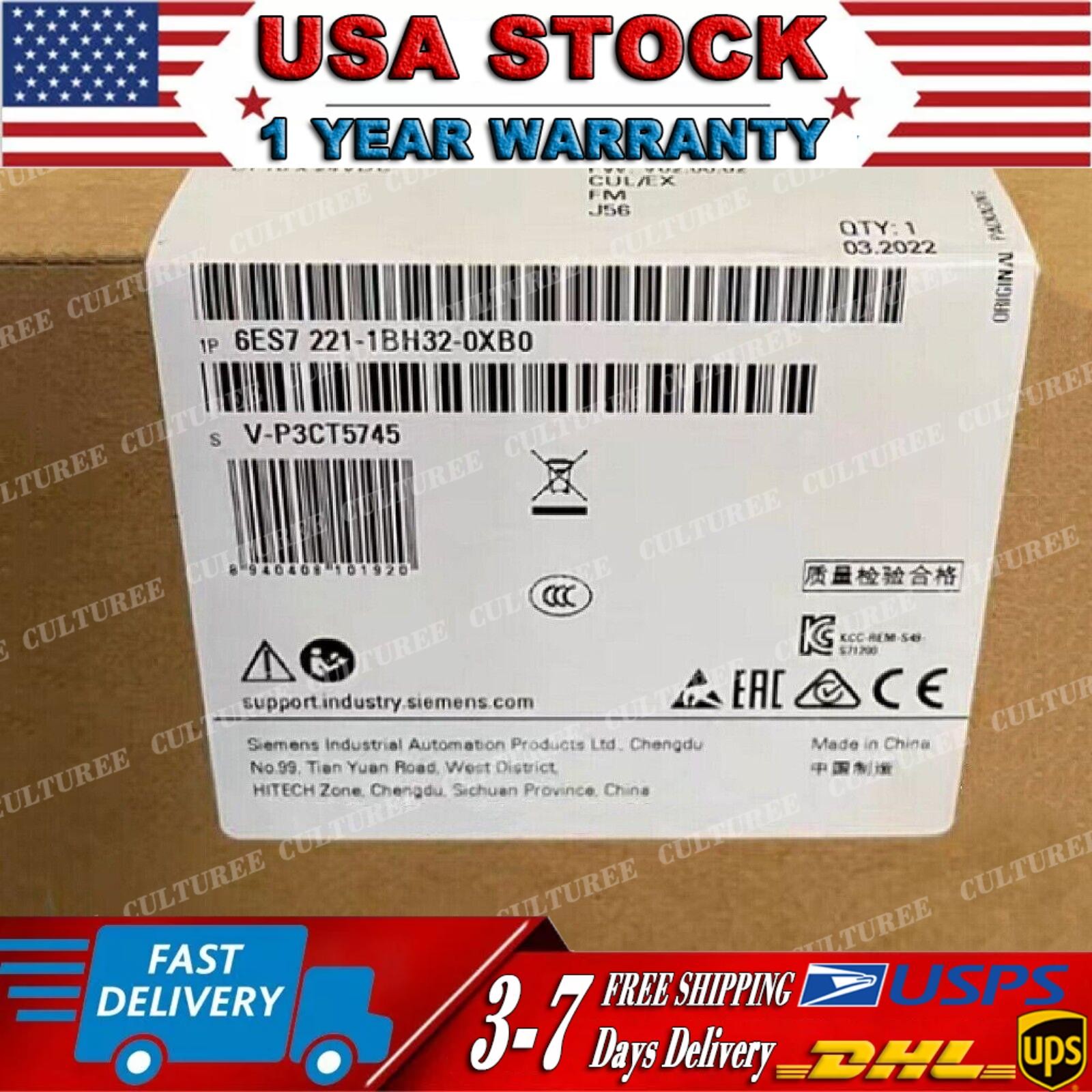 New Siemens 6ES7221-1BH32-0XB0 6ES72211BH320XB0 S7-1200 Digital input SM 1221