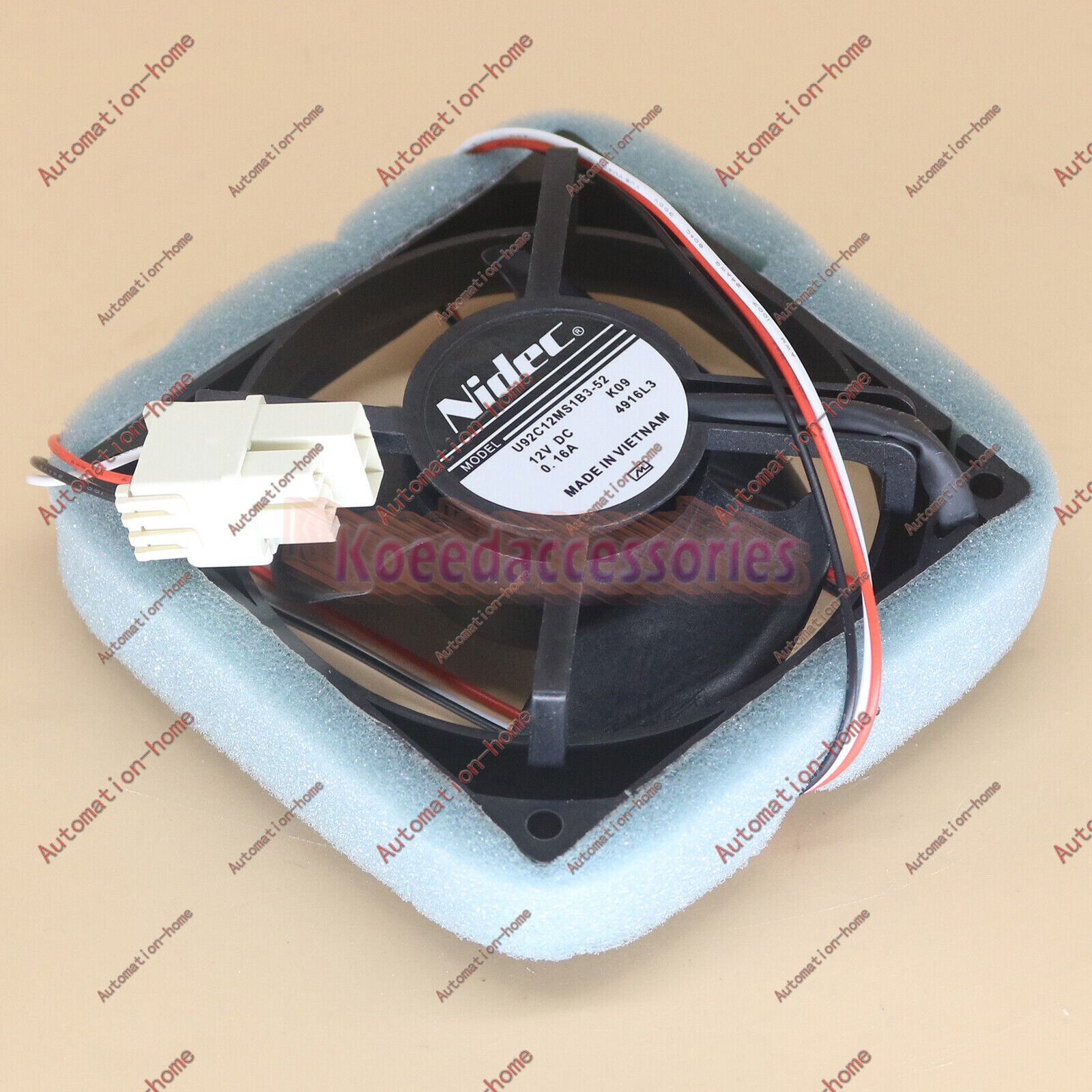 New Nidec U92C12MS1B3-52 12V 0.16A fan For Samsung Refrigerator Fan