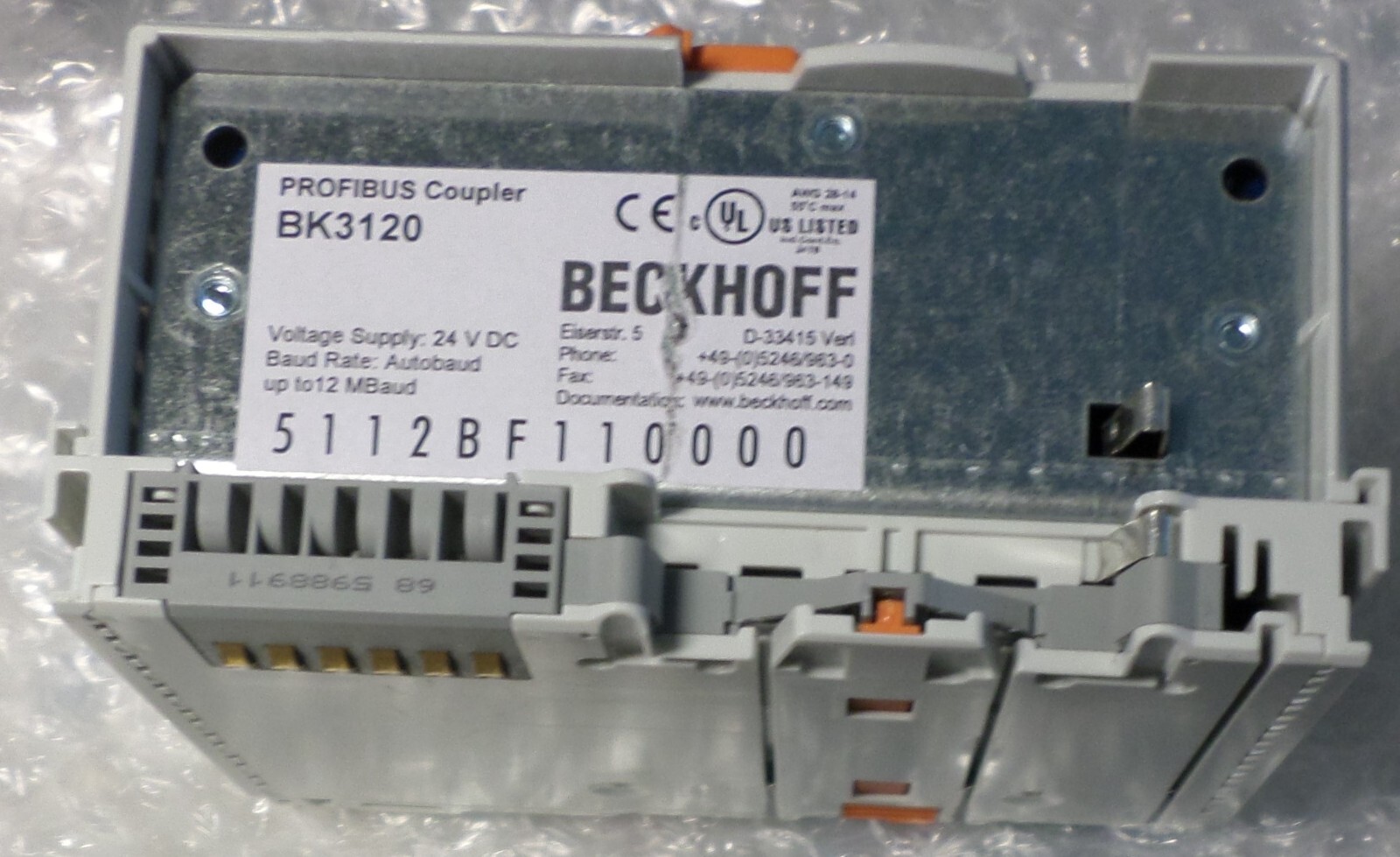 (ONE) Beckhoff Profibus BK3120 Bus Coupler