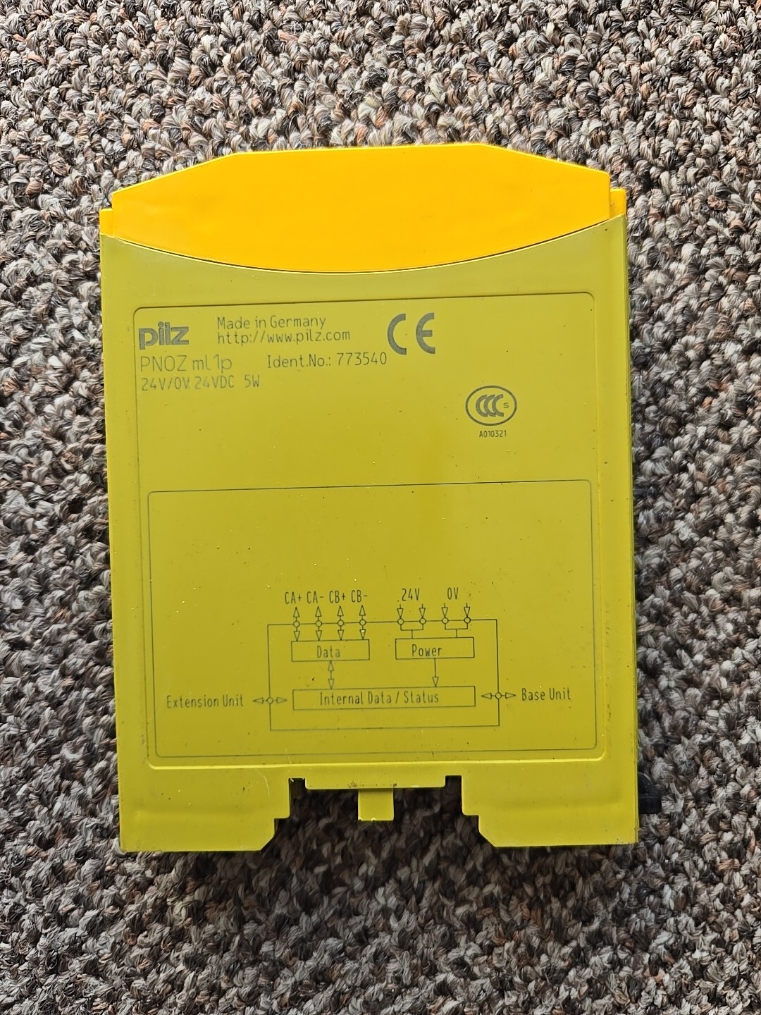 PILZ PNOZ ML1P SAFETY RELAY MODULE 24 VDC 773540