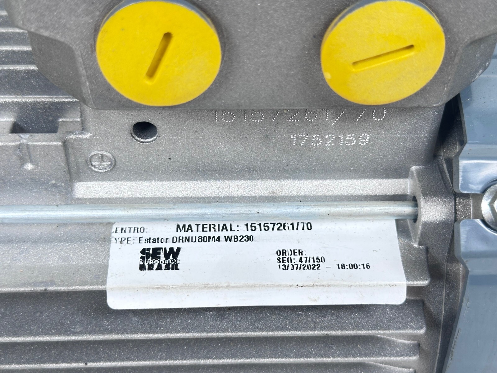(NEW) SEW-EURODRIVE DRN80M4/FG/DH AC MOTOR 1.0Hp RPM1751
