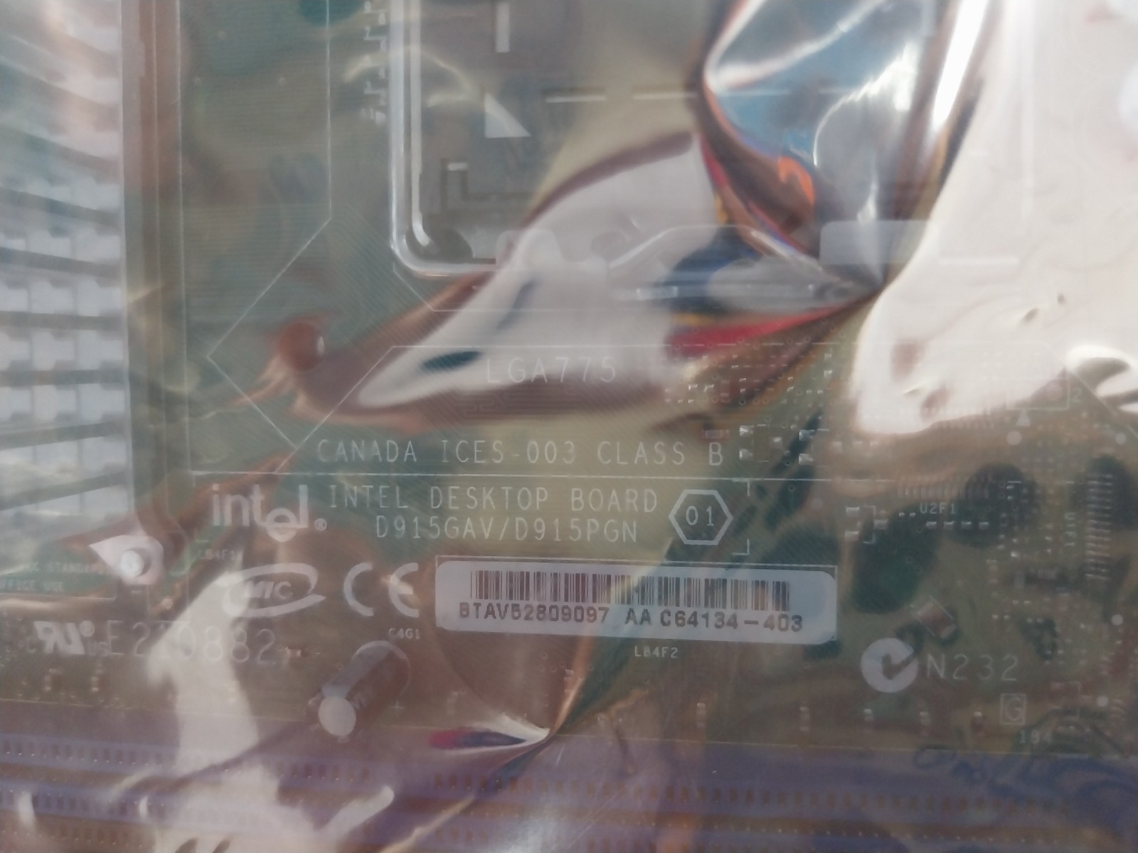 INTEL D915GAV/D915PGN Desktop Board for Pentium 4 Processor