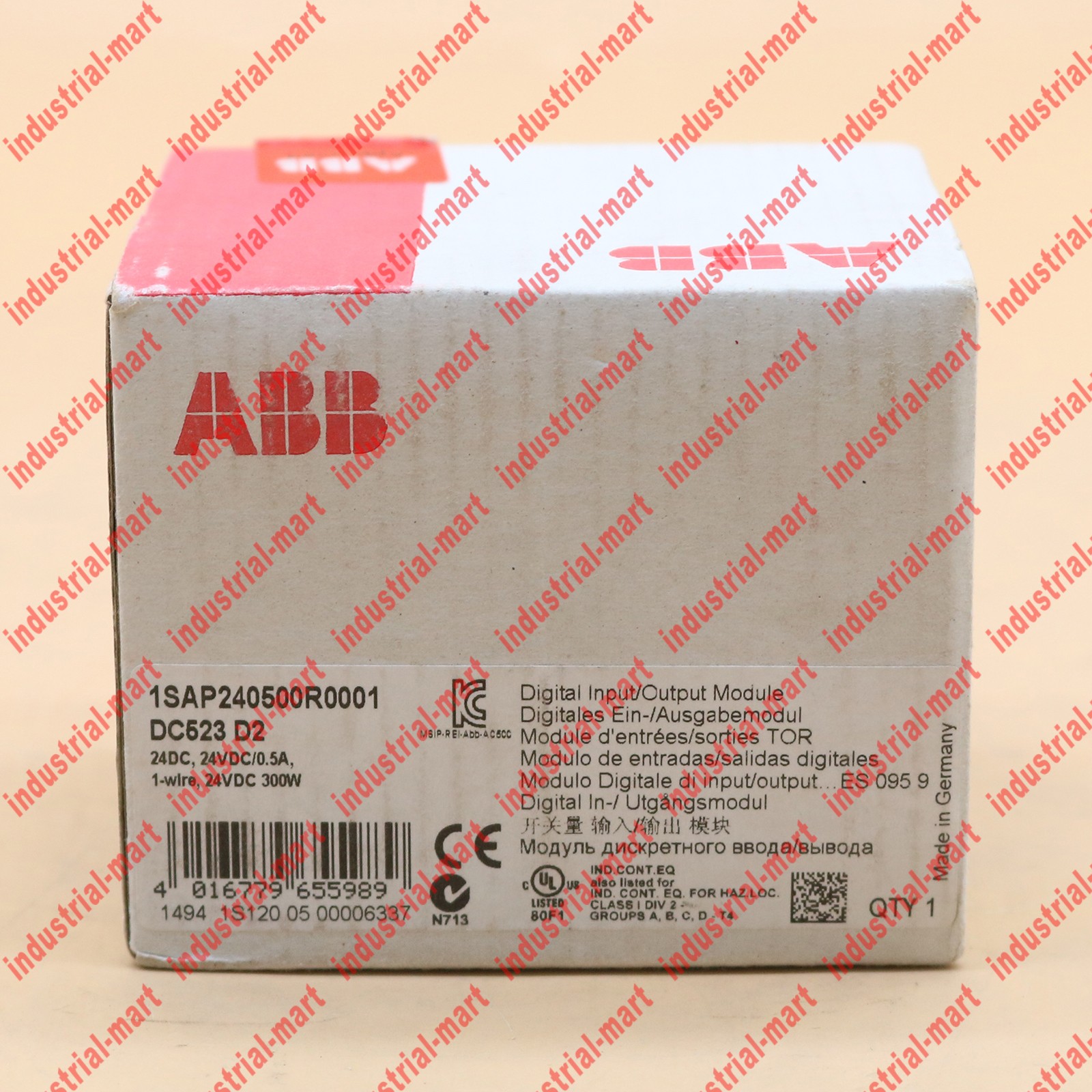 1PC New ABB 1SAP240500R0001 DC523 switch input/output module ship DHL