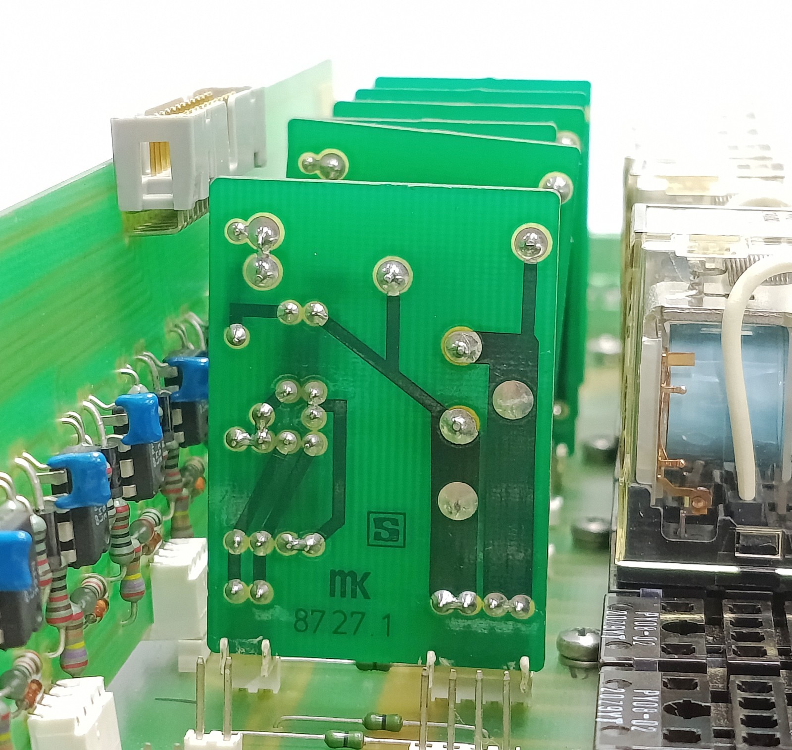 MALLING KONTROL 8727.9 PCB Relay Module Industrial Marine Control Card USED