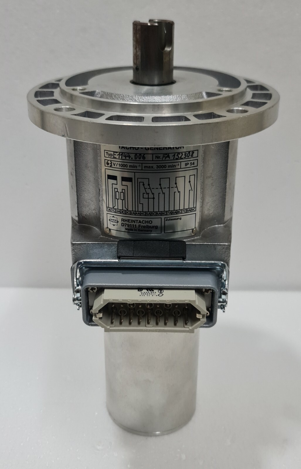 RHEINTACHO TYPE: E1144.006 TACHO – GENERATOR OVERSPEED TRANSMITTER FA 152308