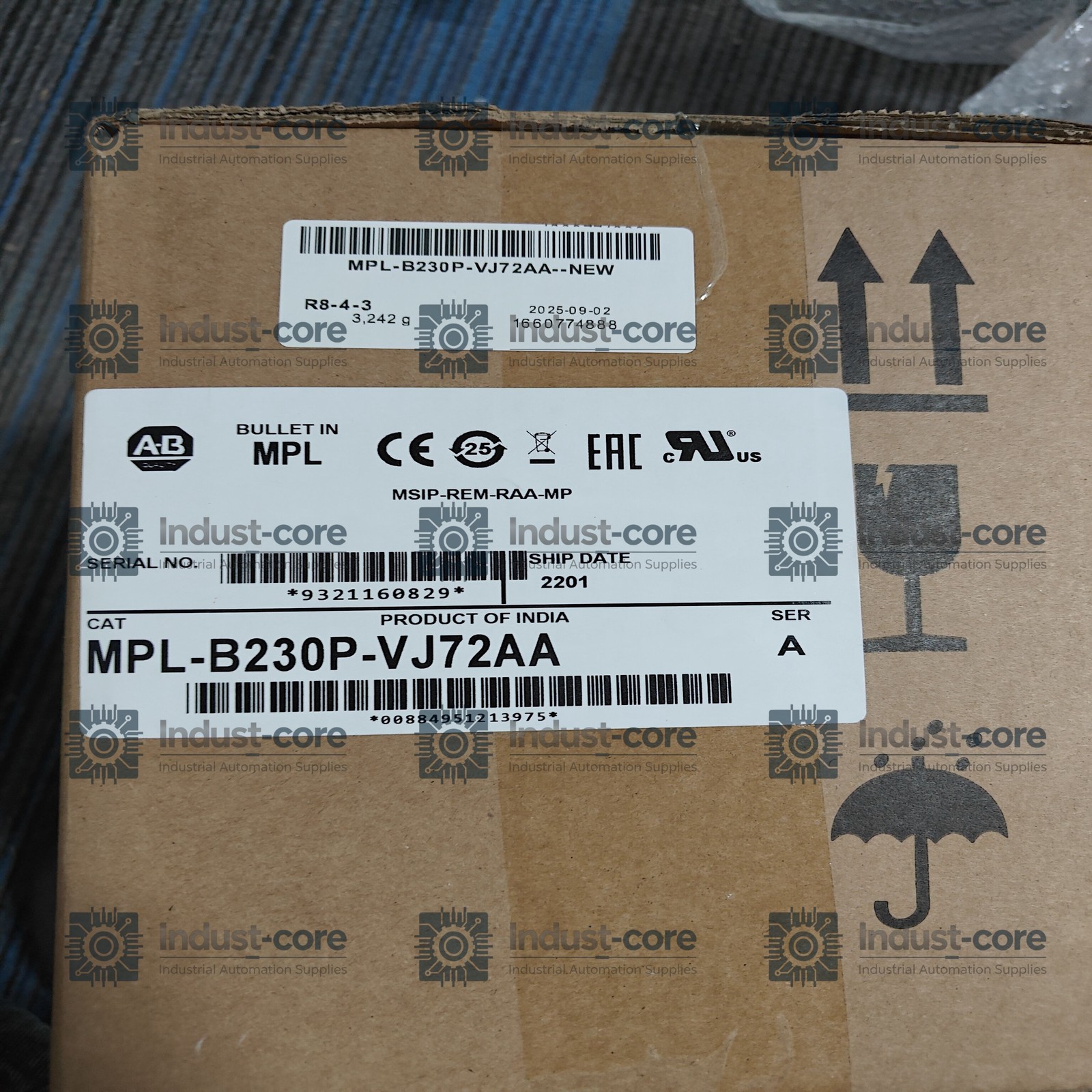 1PC MPL-B230P-VJ72AA Bulletin MPL Low-Inertia Brushless Servo Motor