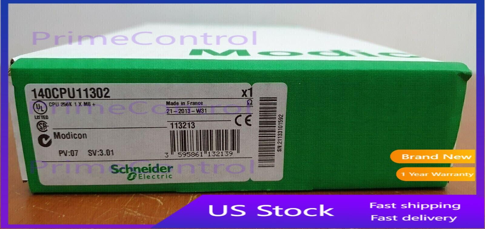 New In Box Schneider 140CPU11302 140-CPU-11302 PLC Controller CPU Module