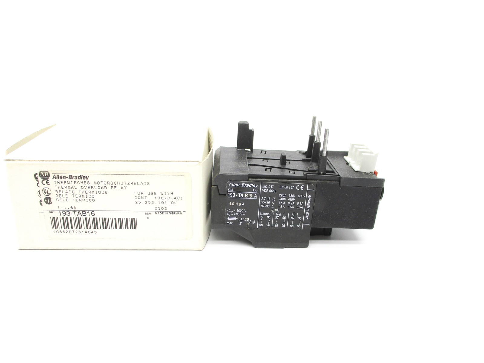INDUSTRIAL SPARE PART 193-TAB16 SER. A 1-1.6A (WH) NSMP
