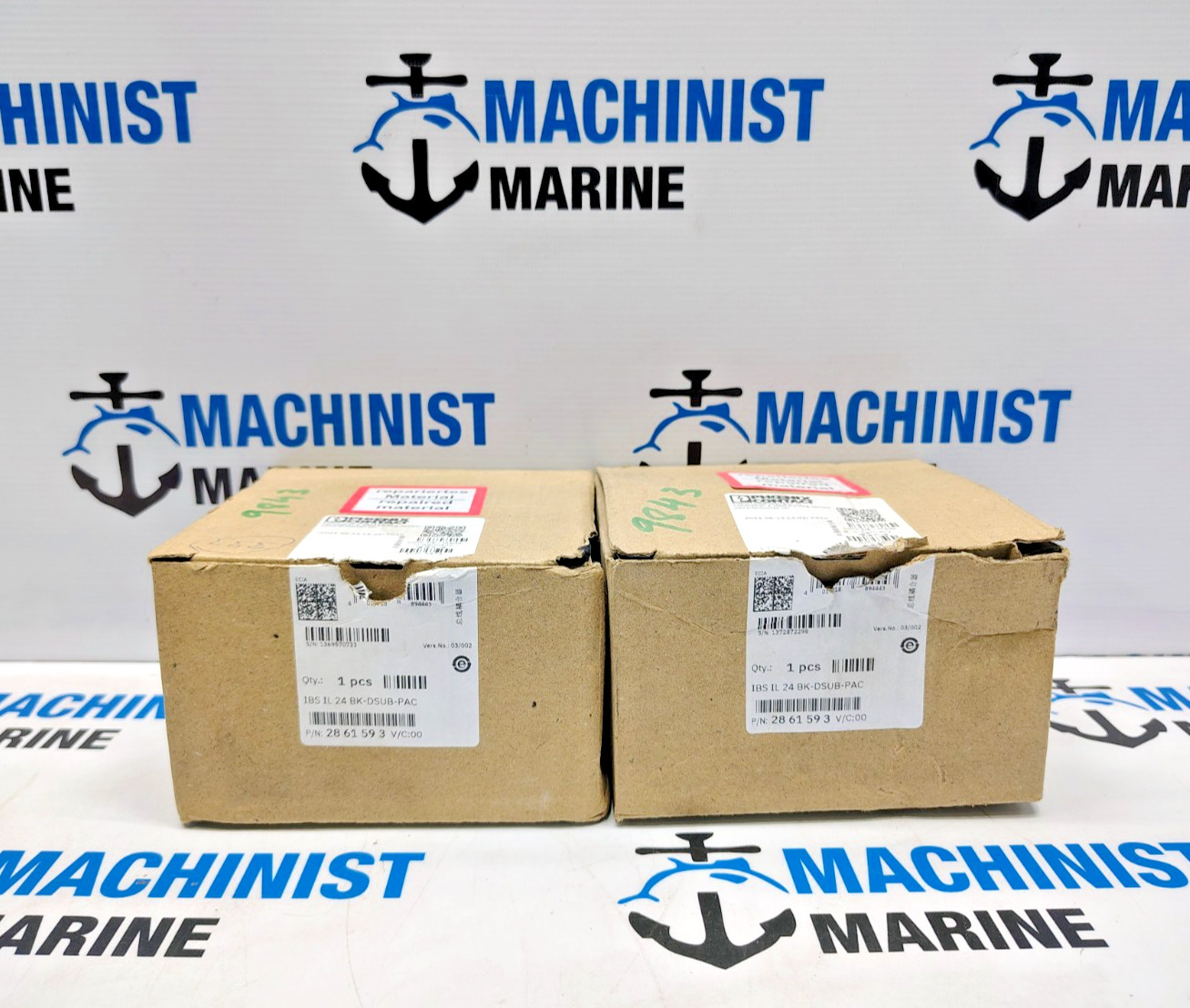 NEW PHOENIX CONTACT IBS IL 24 BK-DSUB-PAC 2861593 BUS COUPLER (LOT OF 2 PCS)
