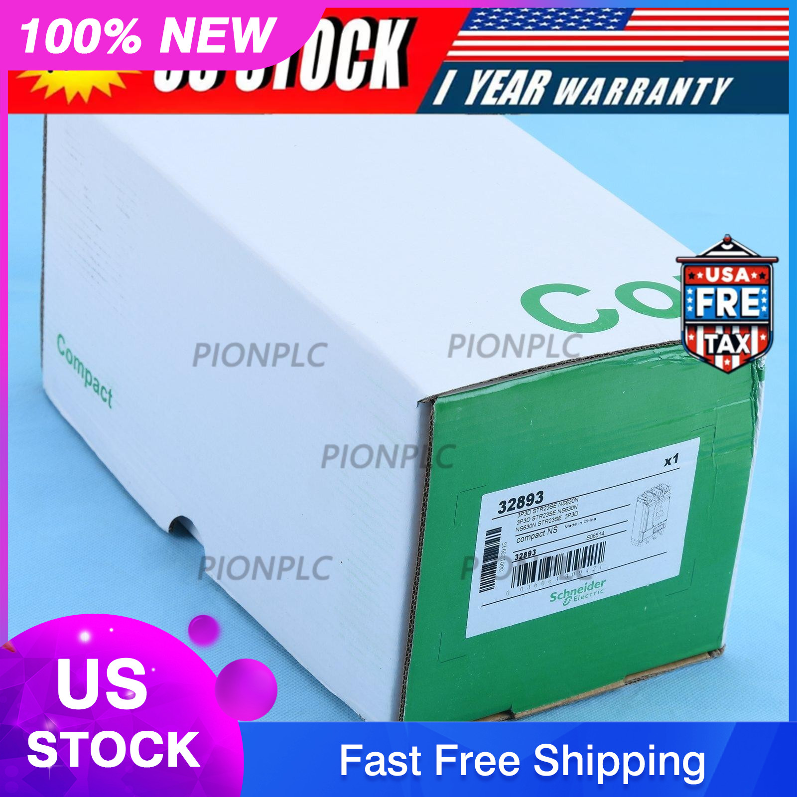 IPC New Schneider NS630N 3P 630A STR23SE Breaker Expedited Shipping