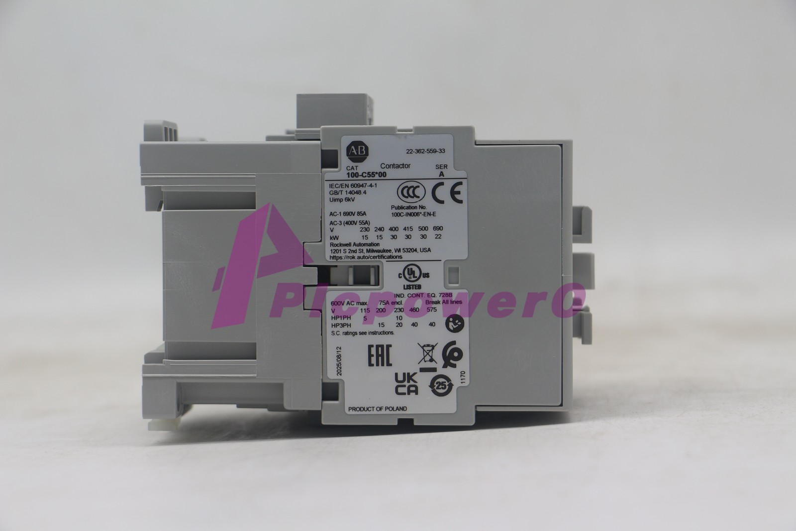 ALLEN BRADLEY 100-C55D10 PROCESSOR MODULE 100C55D10 SER. A NEW, SURPLUS