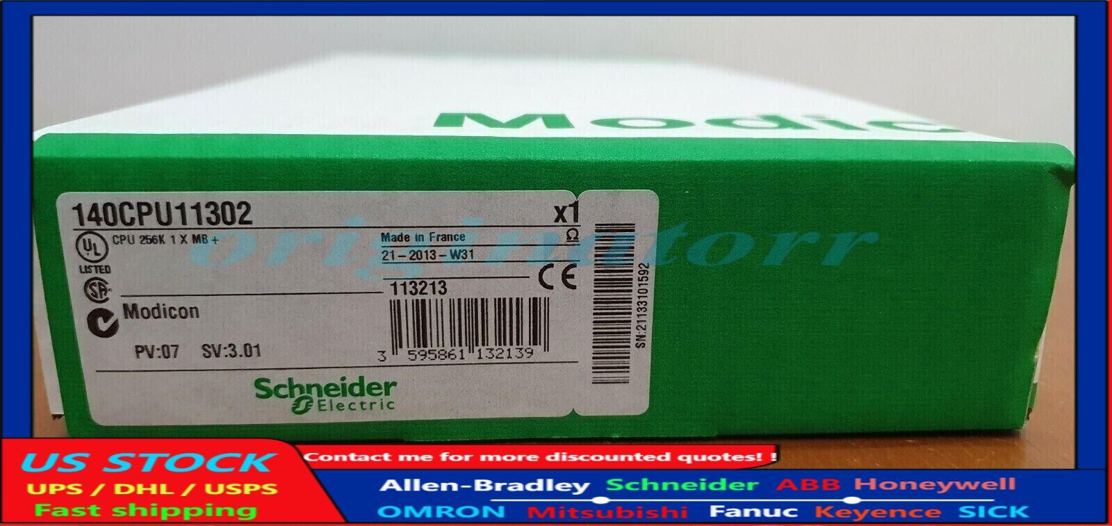 In Box 140CPU11302 140-CPU-11302 PLC Controller CPU Module US Free TAX