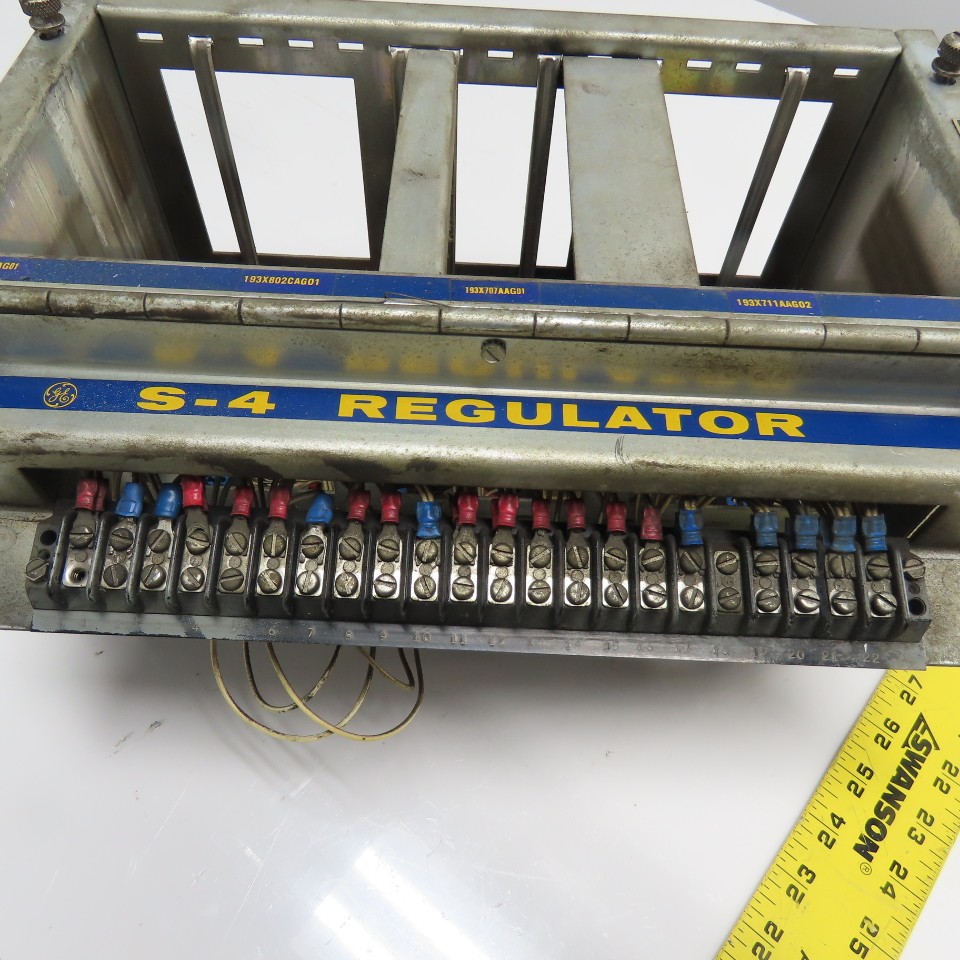 General Electric 36X972623G1 S-4 Regulator 4-Slot Rack Chassis
