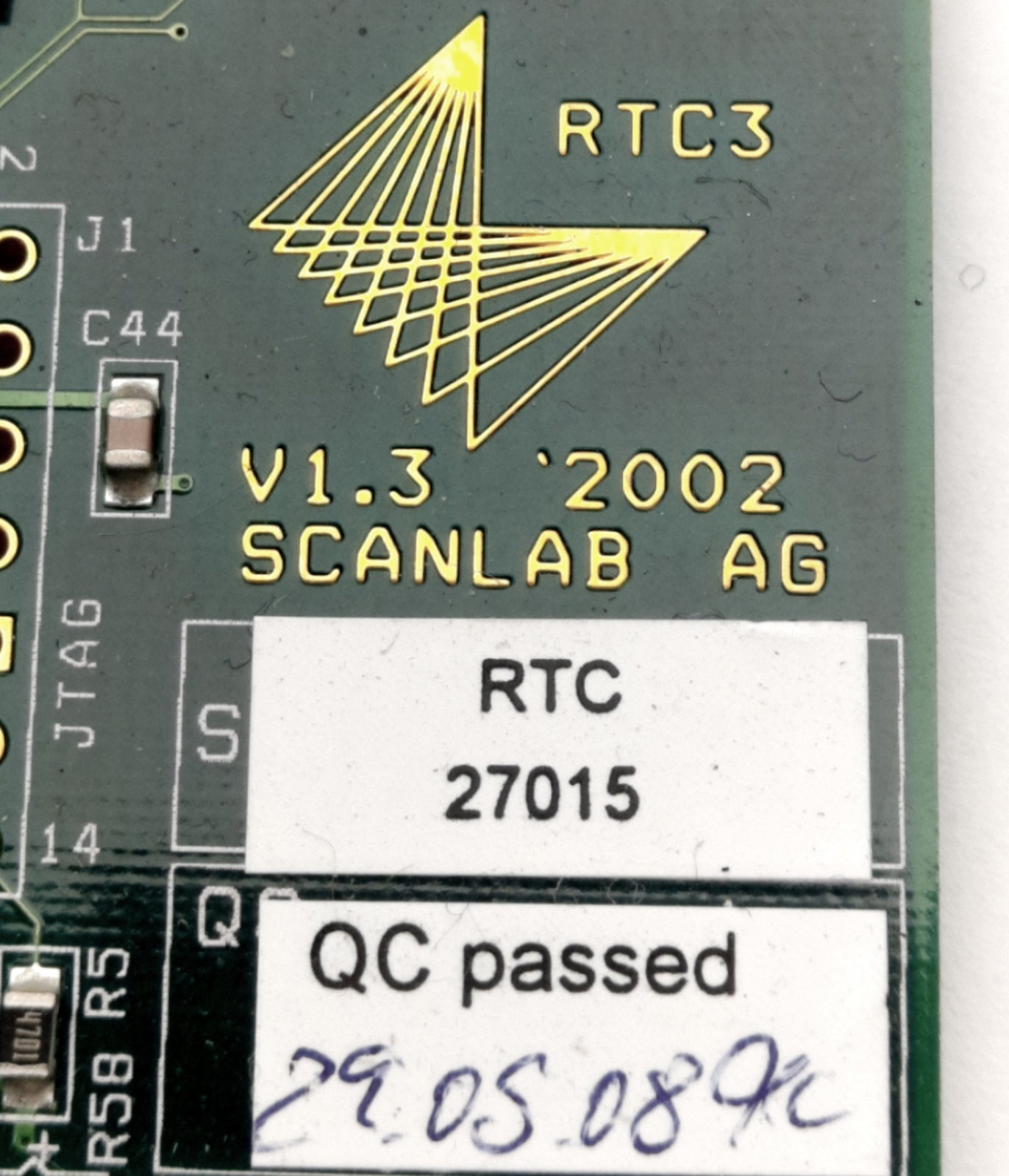 Scanlab RTC3 V1.3 PC Interface Board, Laser Scan Head Real Time Control, PCI-bus