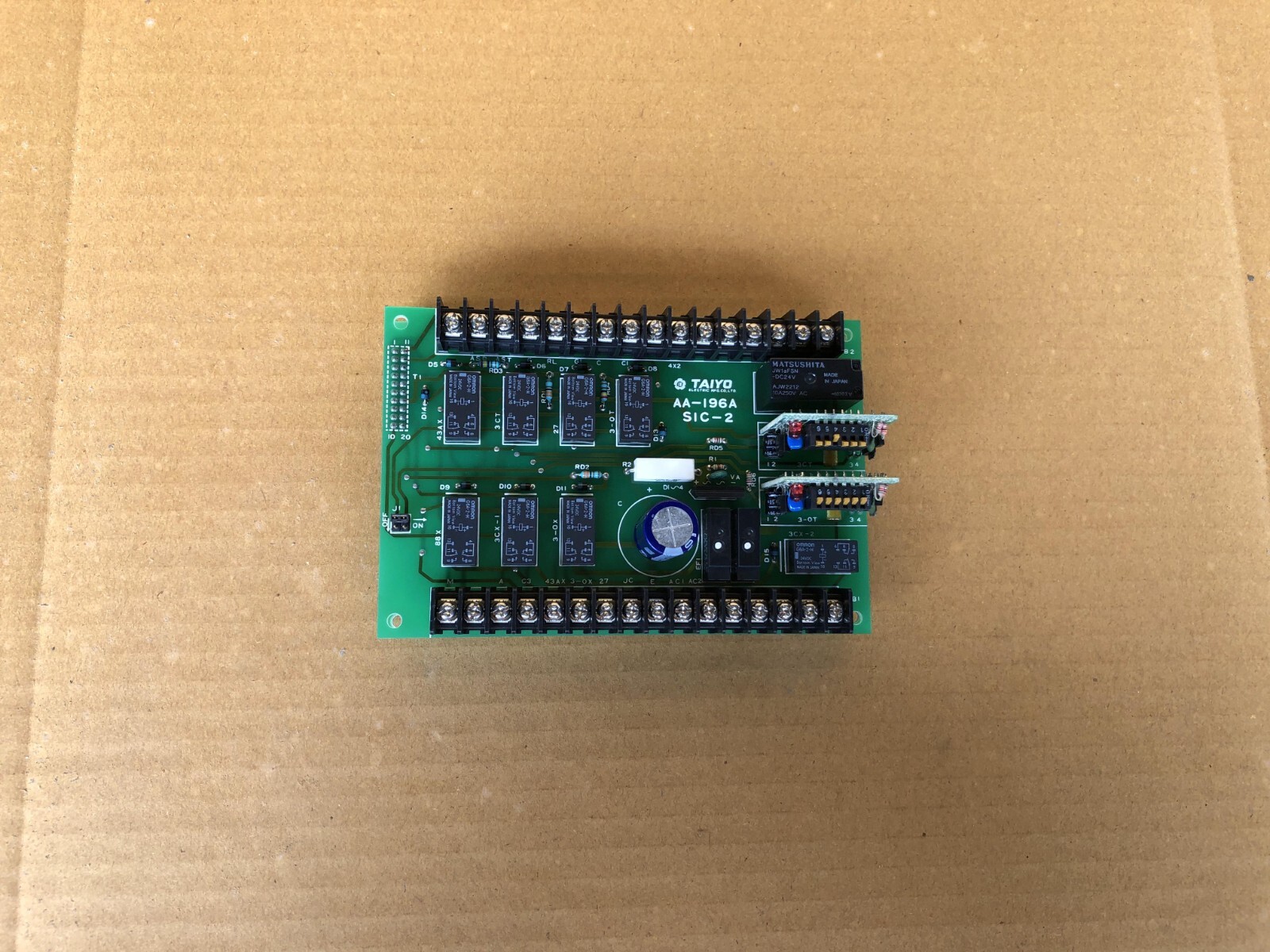 TAIYO SIC2 PCB CARD MODULE AA196A AA195A SIC-DISPLAY