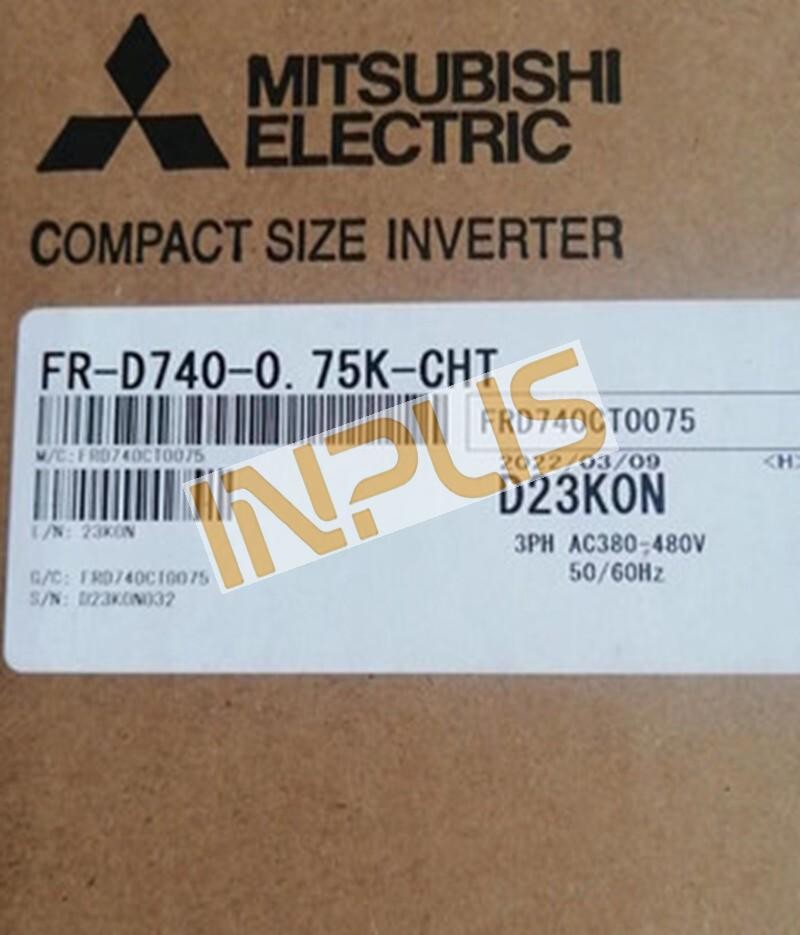 FR-D740-0.75K-CHT NEW MITSUBISHI COMPACT FREQUENCY INVERTER PLC MODULE
