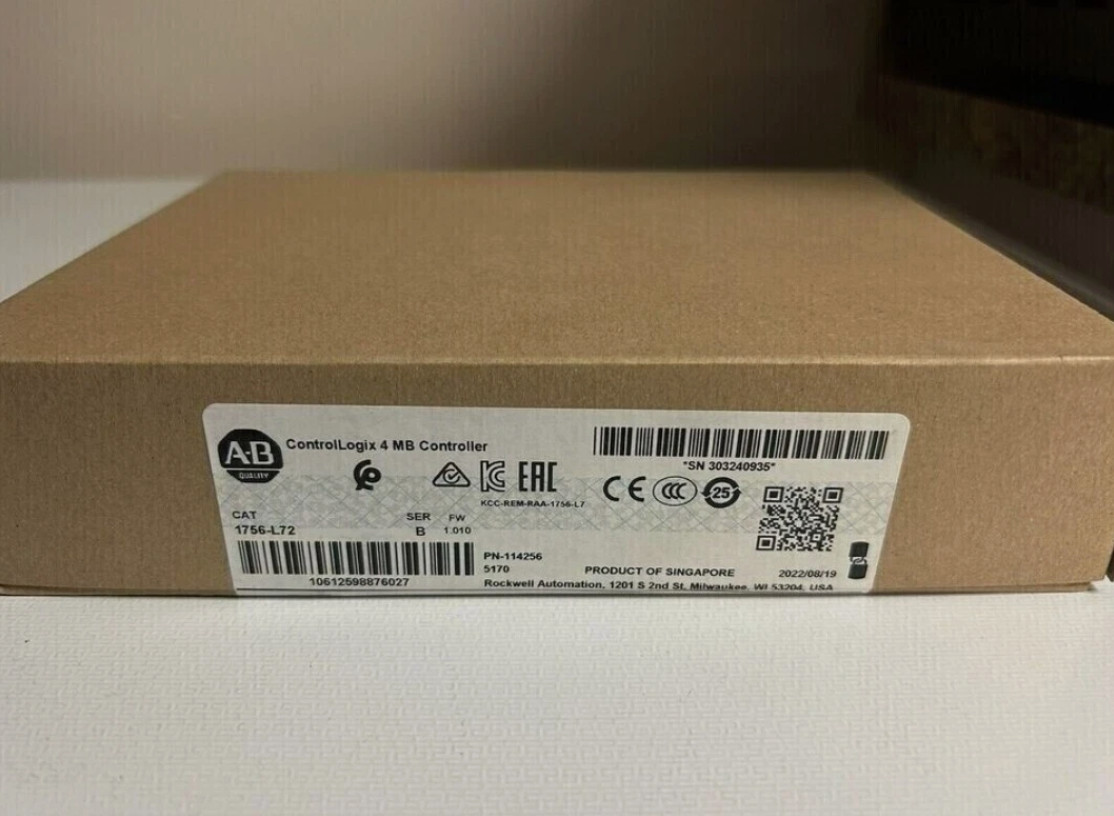 NEW PLC 1756-L72 ControlLogix 4MB Controller Factory Sealed AB 1756 L72