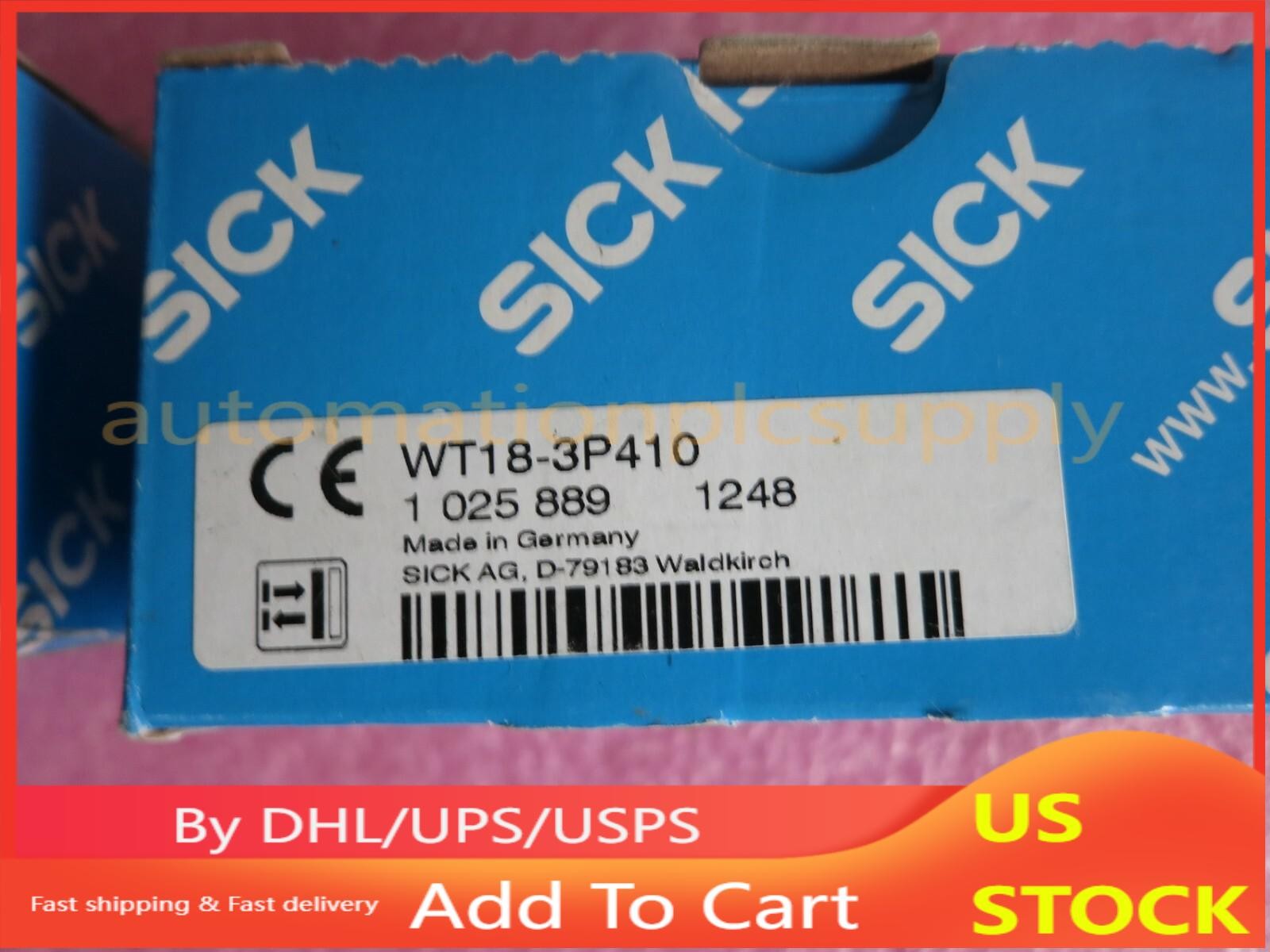 SICK WT18-3P410 Photoelectric Sensor New One WT183P410 Expedited Shipping