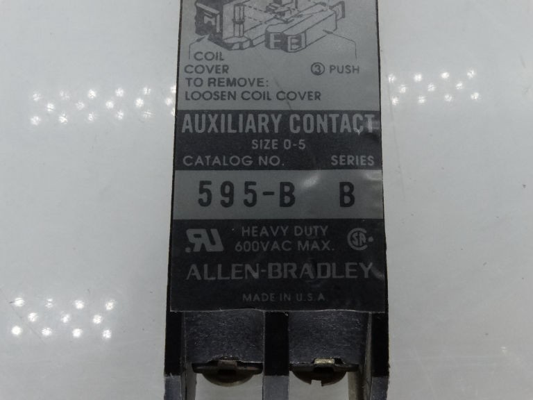 ALLEN BRADLEY 595-B SERIES B CONTACT BLOCK
