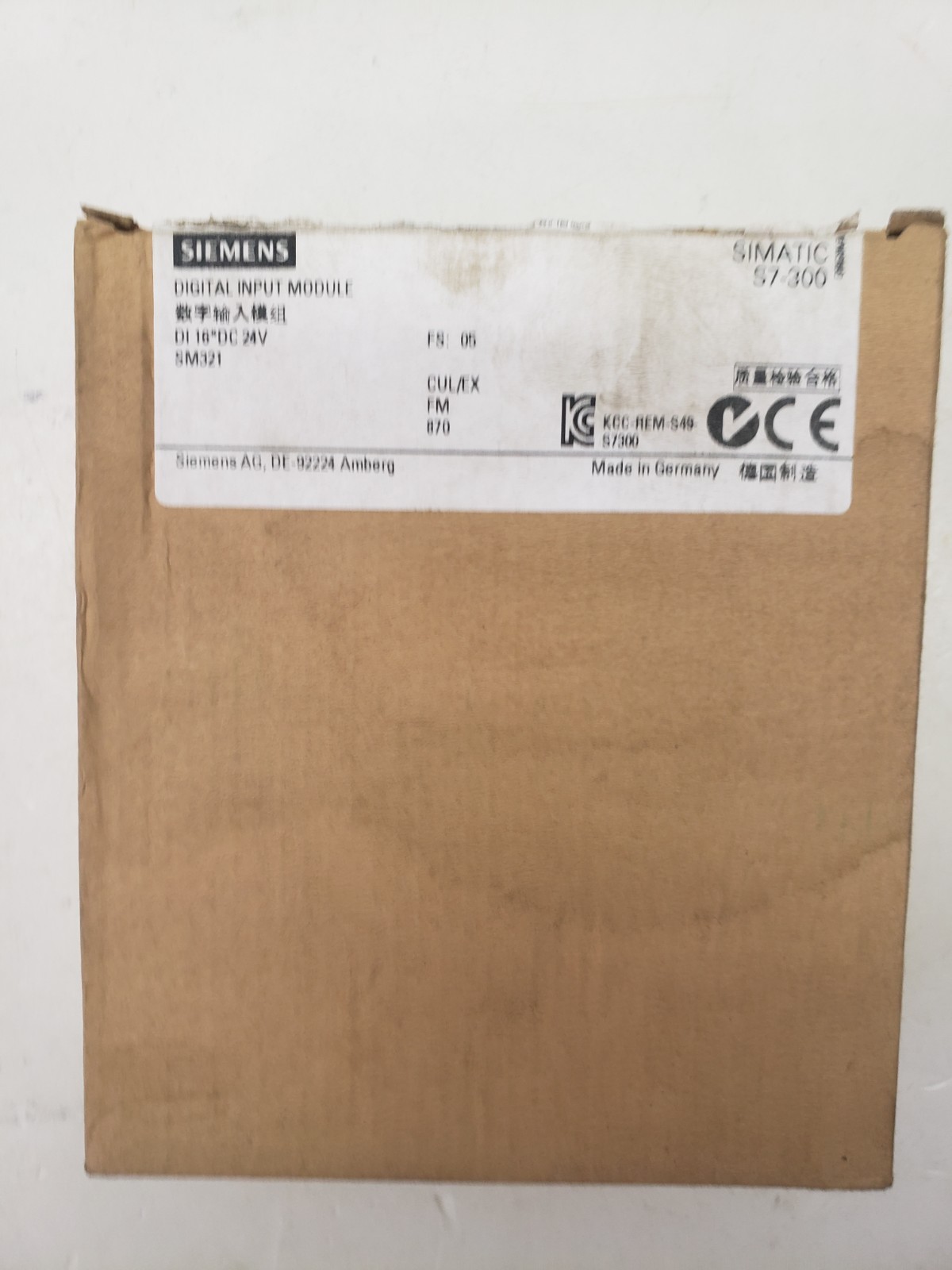6ES7 321-1BH02-0AA0 NEW SIEMENS Digital Input PLC Module 6ES7321-1BH02-0AA0