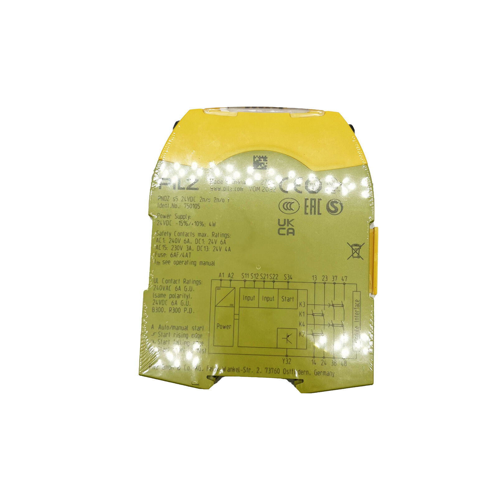 PNOZ S5 750105 NEW MUSHROOM PNOZ S5 750105 Safety Relay