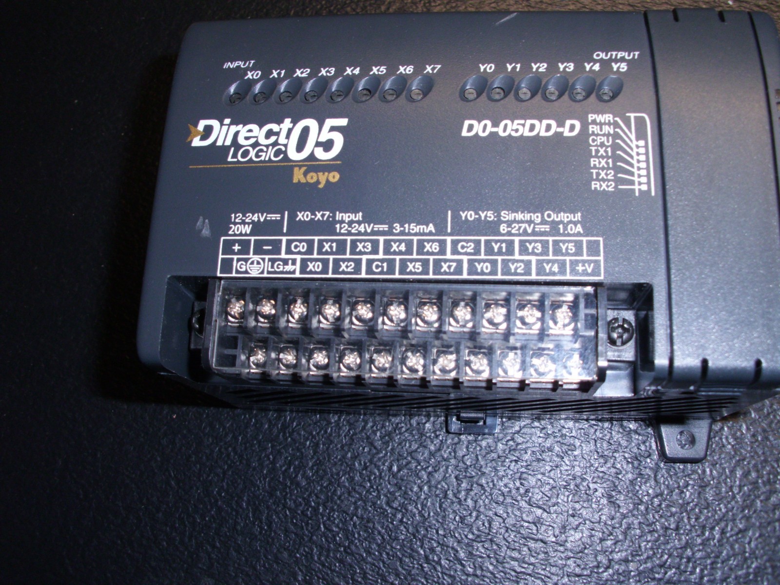 Automation Direct D0-05DD-D DirectLOGIC DL05 PLC, 12-24 VDC