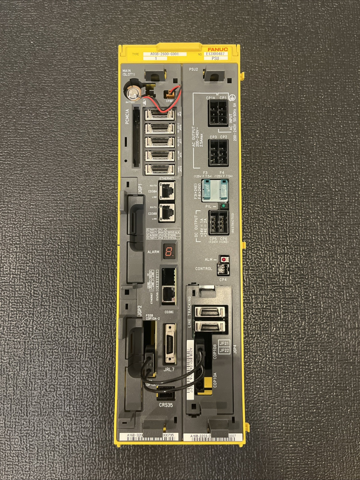FANUC A-Cabinet Backplane – PSU, Main Board & Tracking Card – A05B-2600-C001
