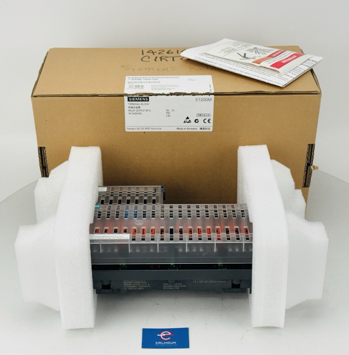 New! SIEMENS 6ES7650-1AM30-3XX0 16CH Terminal Block Relay Output MTA *WARRANTY*