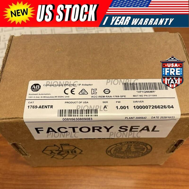 New Sealed AB 1769-AENTR SER A Compactlogix Ethernet/IP Adapter 1769AENTR In US