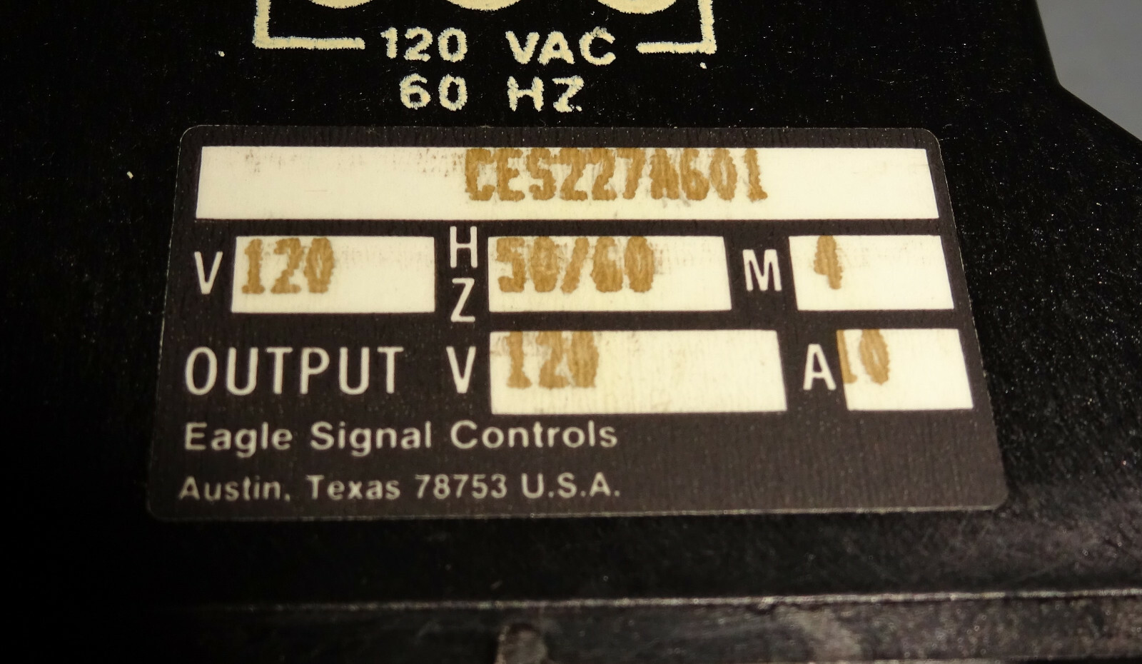 Eagle Signal Controls CES227A601 Safety Control Module CES-227 120VAC NEW