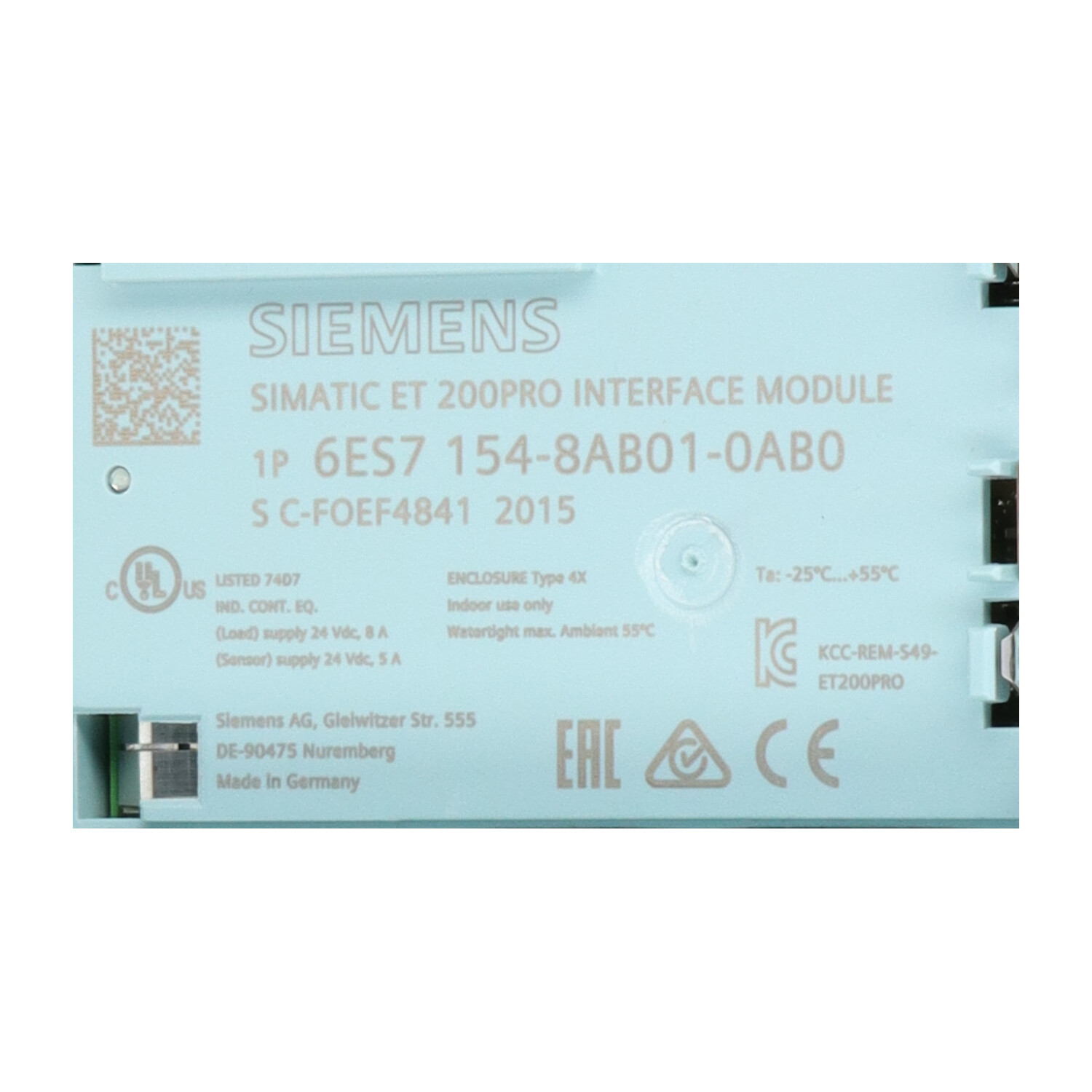 Siemens 6ES7154-8AB01-0AB0 SIMATIC DP IM154-8 PN/DP CPU New NFP