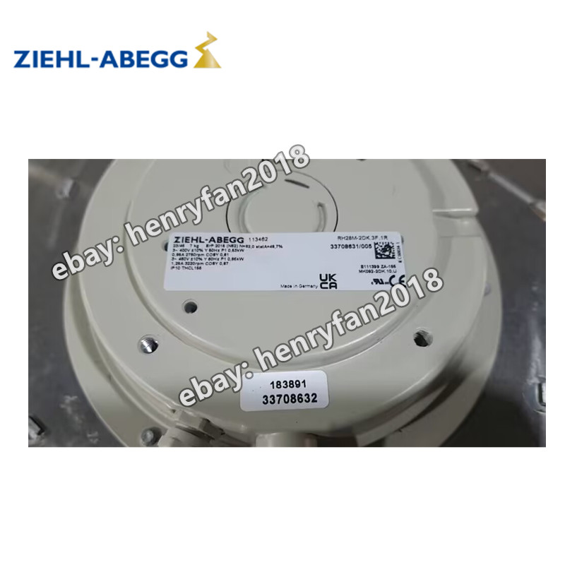 ZIEHL-ABEGG RH28M-2DK.3F.1R 113462 Centrifugal Fan 400V 3~ 530/860W Inverter Fan