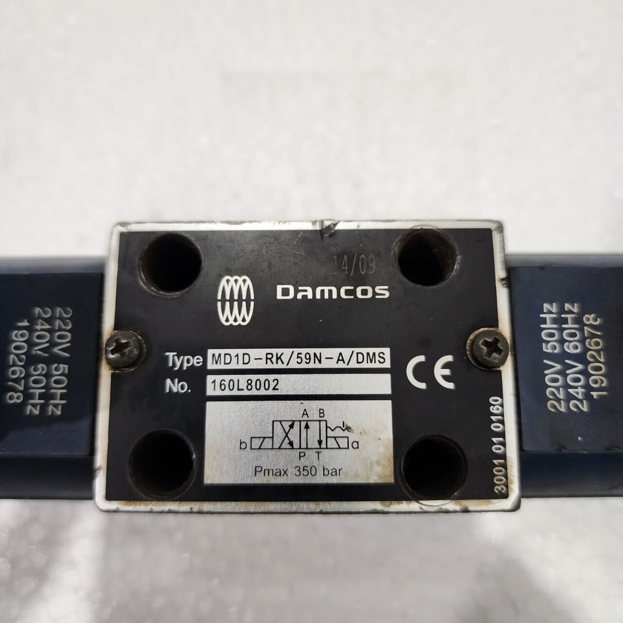 Damcos MD1D-RK/59N-A/DMS Solenoid Valve 160L8002 MD1DRK59NADMS