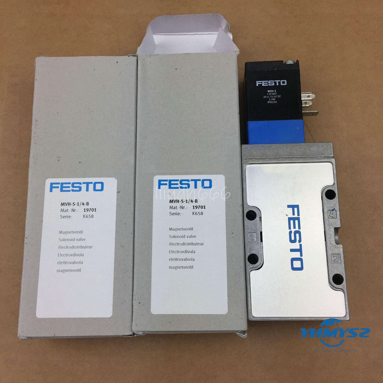 1PC NEW FESTO MVH-5-1/4-B 19701