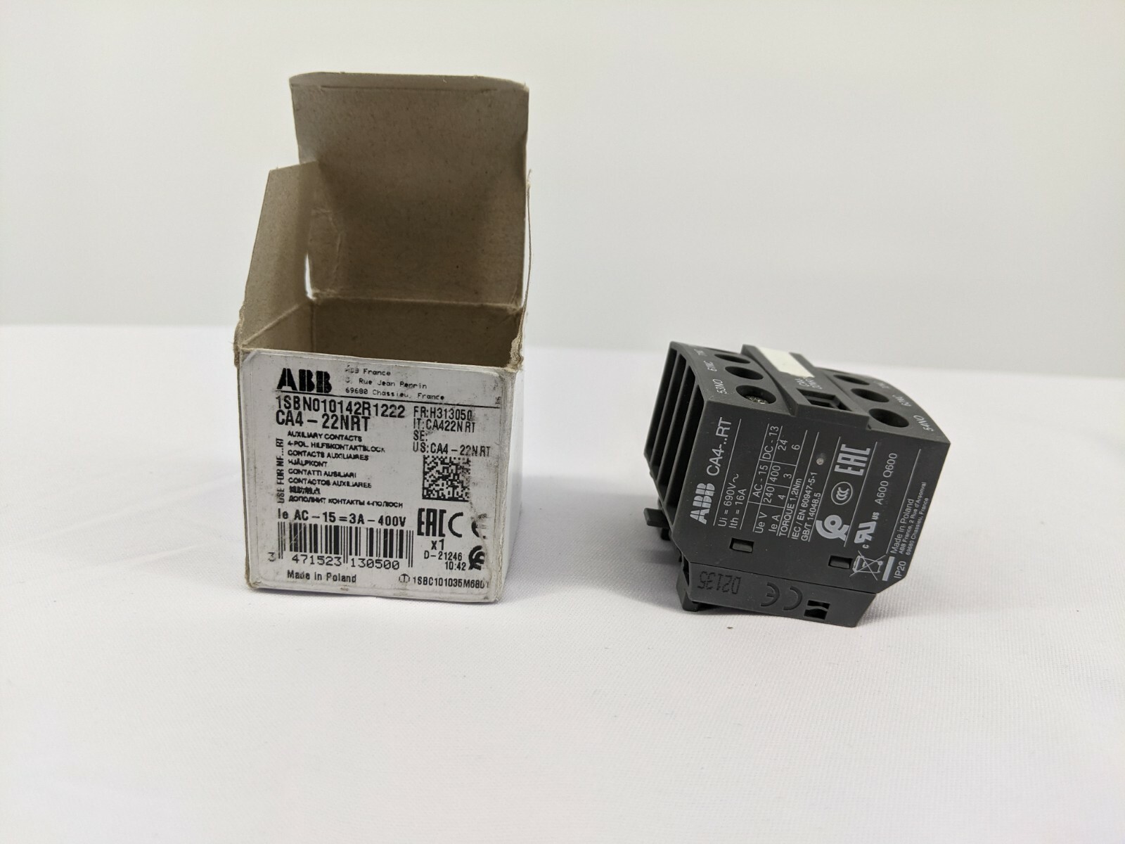 ABB Auxiliary Contact Block 1sbn010142r222 Use for NF RT CA4-22NRT
