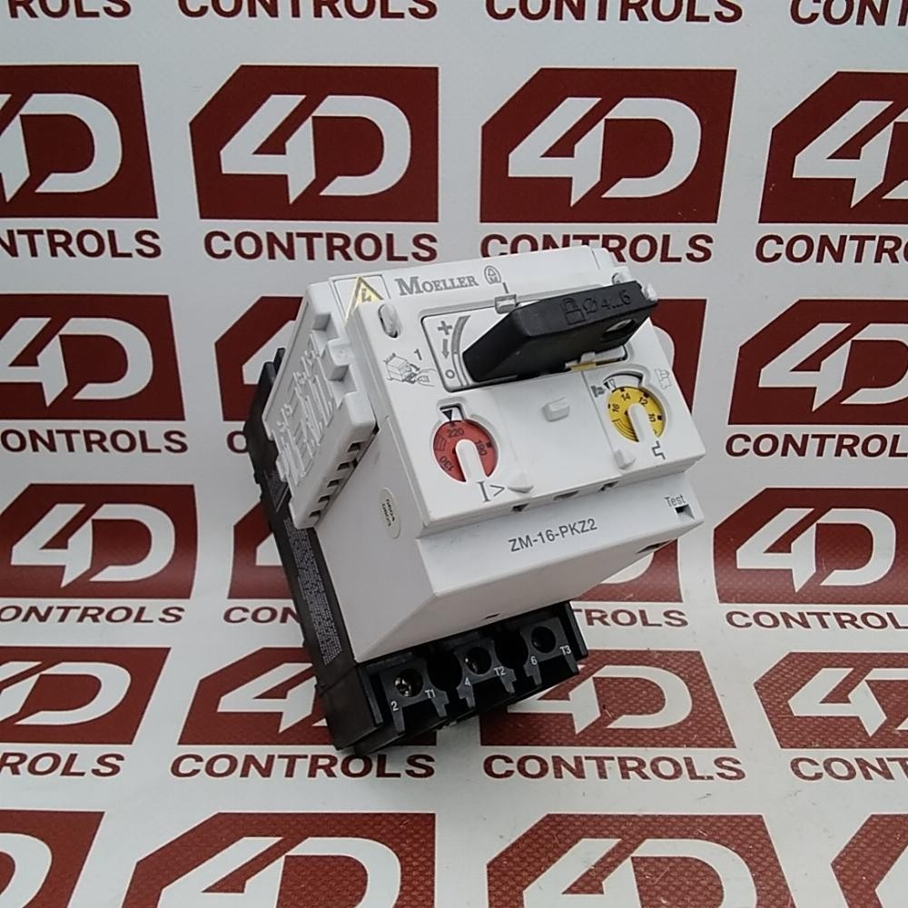 PKZ2ZM-16 | Moeller | Manual Motor Protector, 10-16A, 3 Phase, 230-460VAC, Used