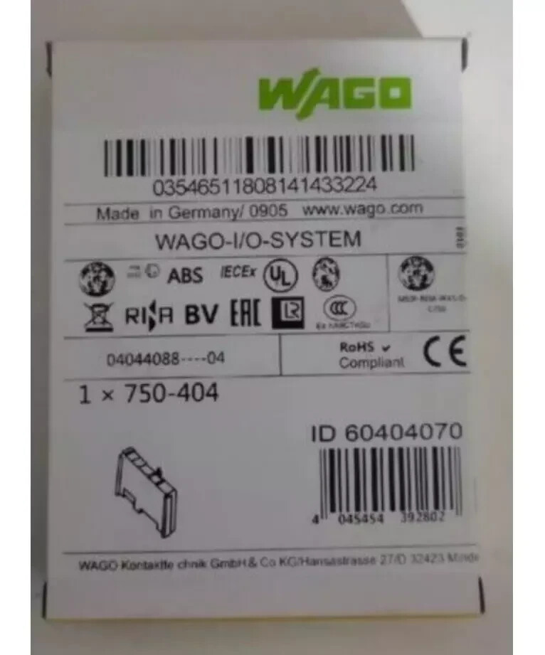 New In Box WAGO 750-404 P LC Module 750-404