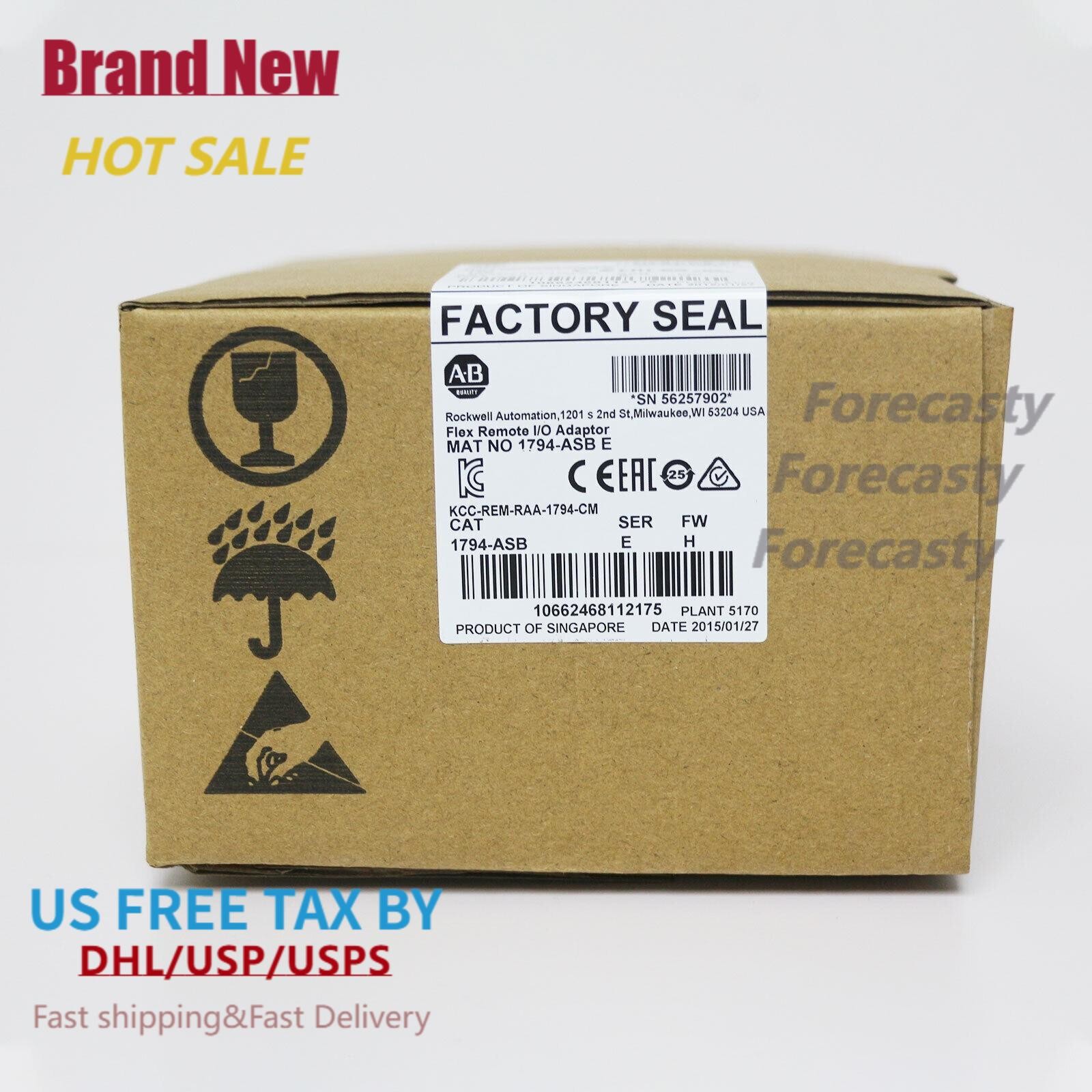 New Factory Sealed Allen-Bradley 1794-ASB SER E Flex Remote I/O Adapter 1794ASB