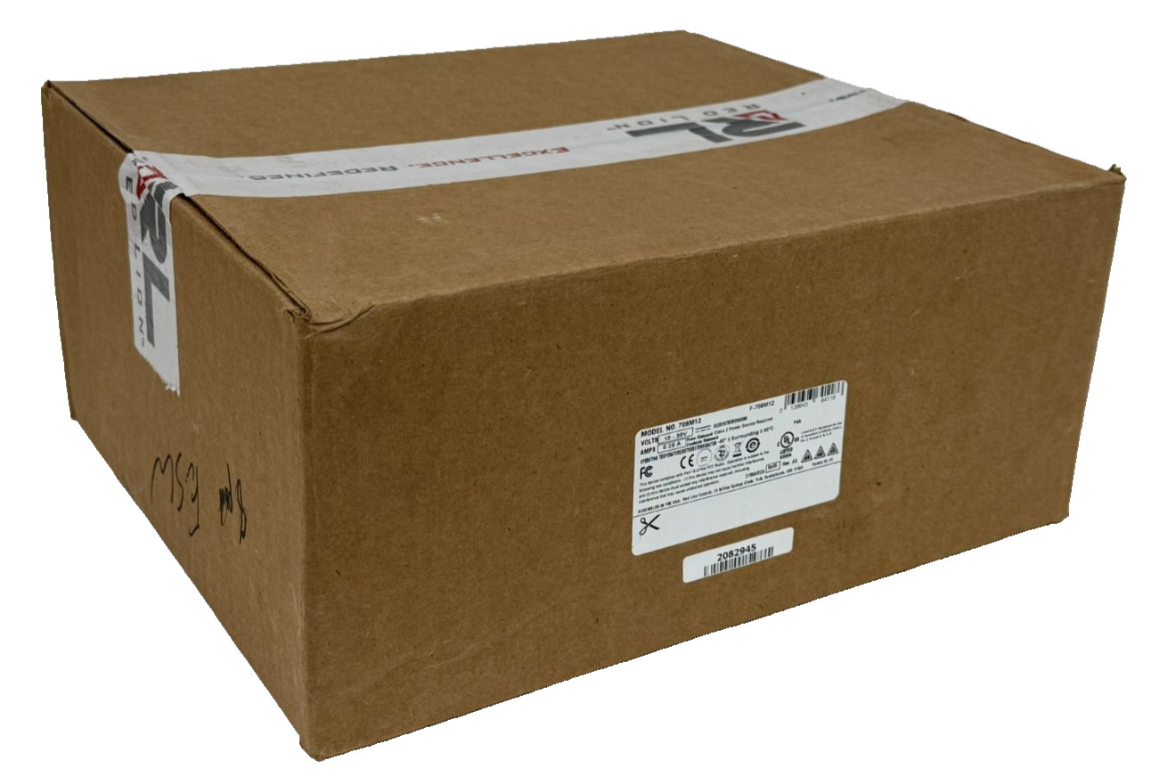 NEW SEALED RED LION N-TRON 708M12 INDUSTRIAL ETHERNET SWITCH F-708M12