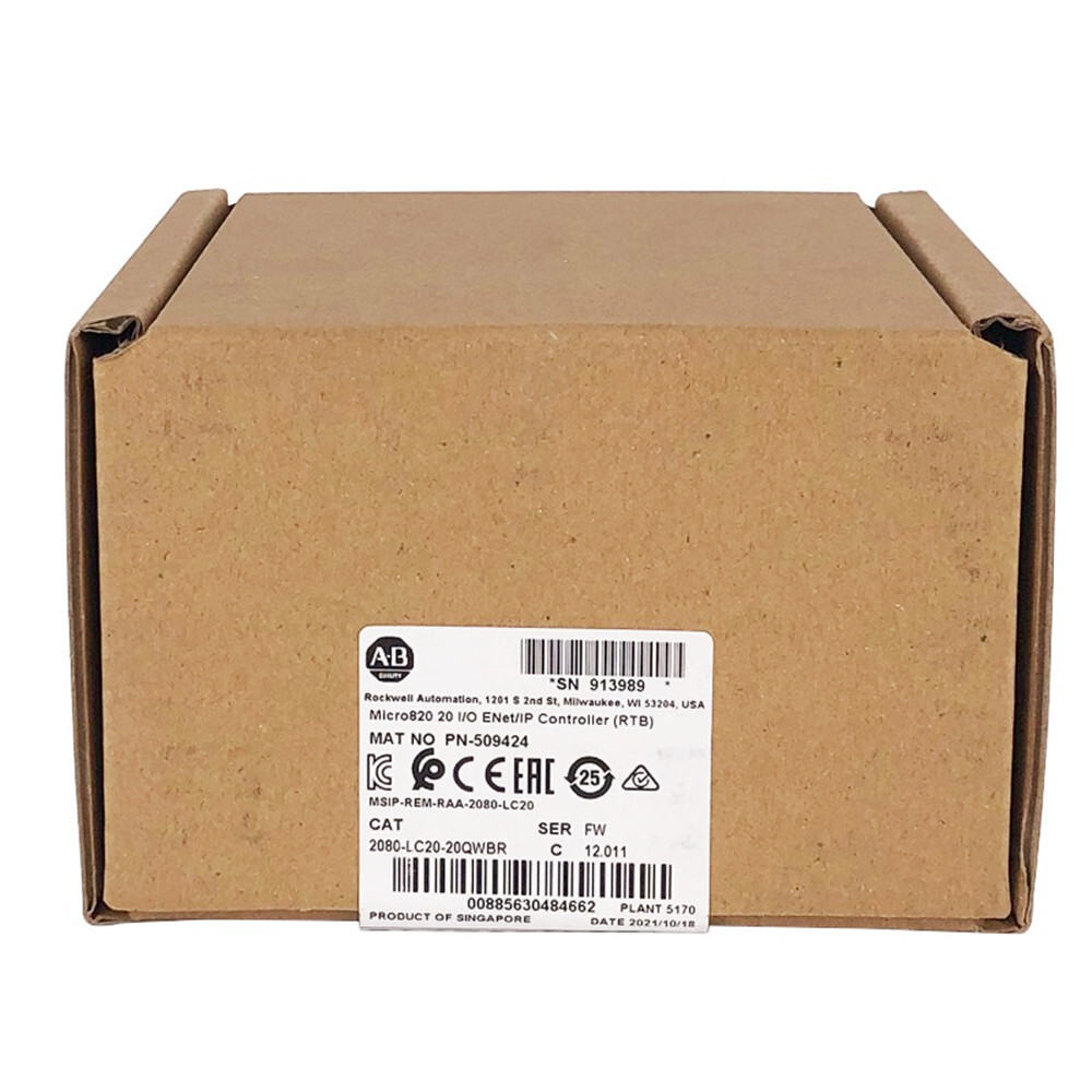 AB 2080-LC20-20QWBR Micro820 plug-in module 2080LC2020QWBR