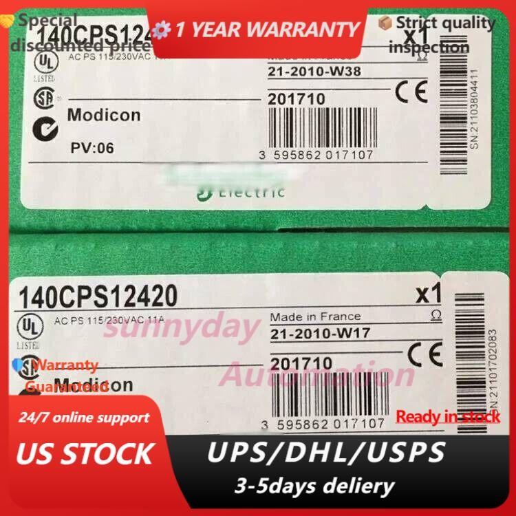 Schneider Electric 140CPS12420 Modicon 140CPS12420 NEW 1pcs