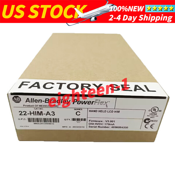1PC 22-HIM-A3 Series C New Sealed Allen-Bradley POWERFLEX HIM MODULE with cable