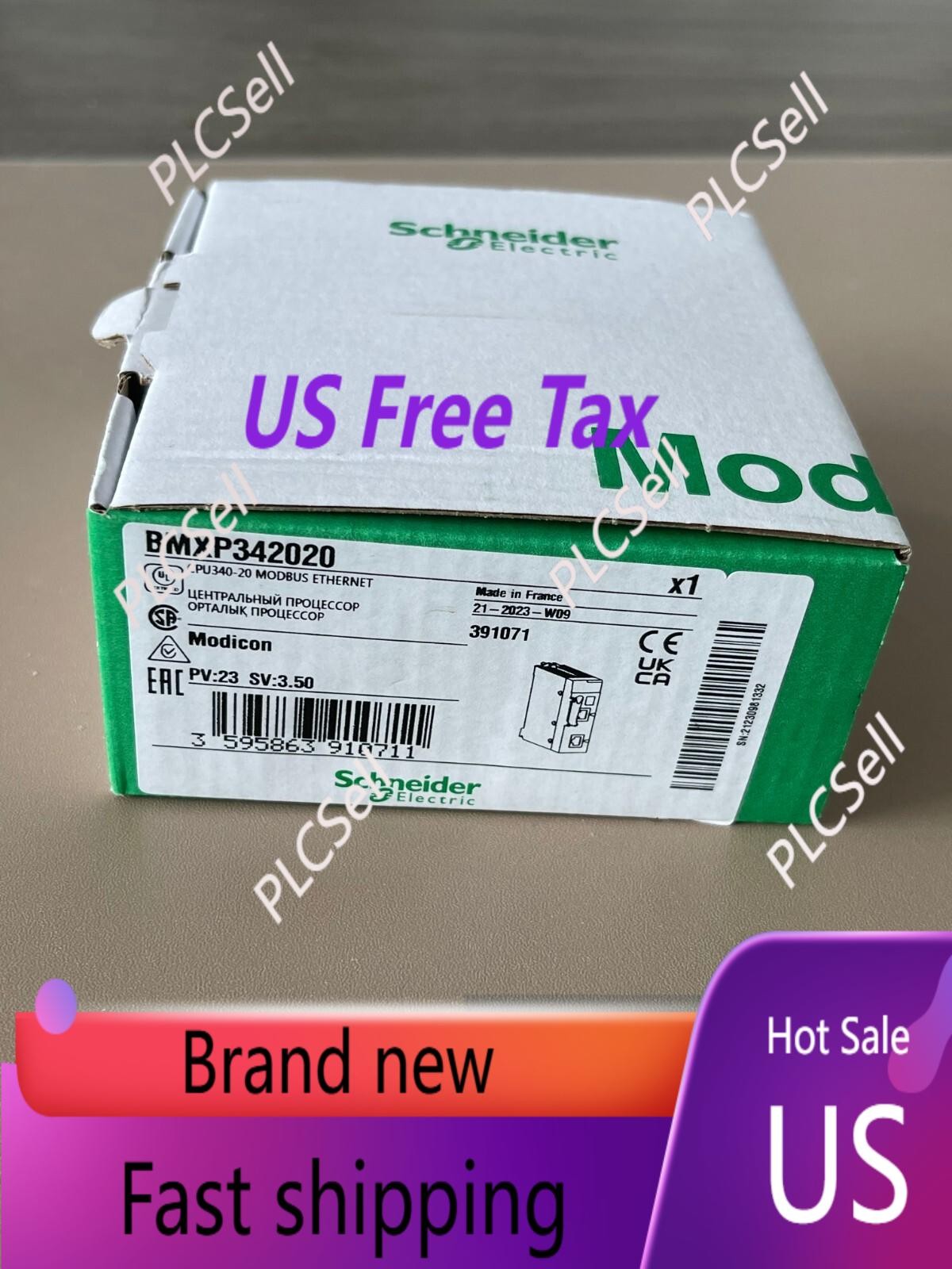 Schenider BMXP342020 / bmx p 342020 ; CPU340-20 Modbus US Free TAX