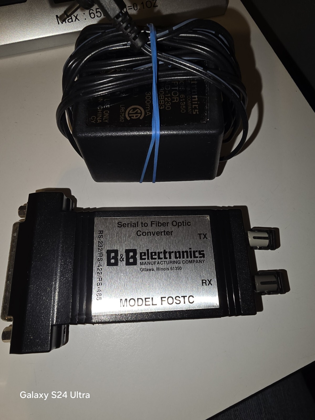 rs-232/rs422/rs485 serial to fiber optic model FOSTC (415)